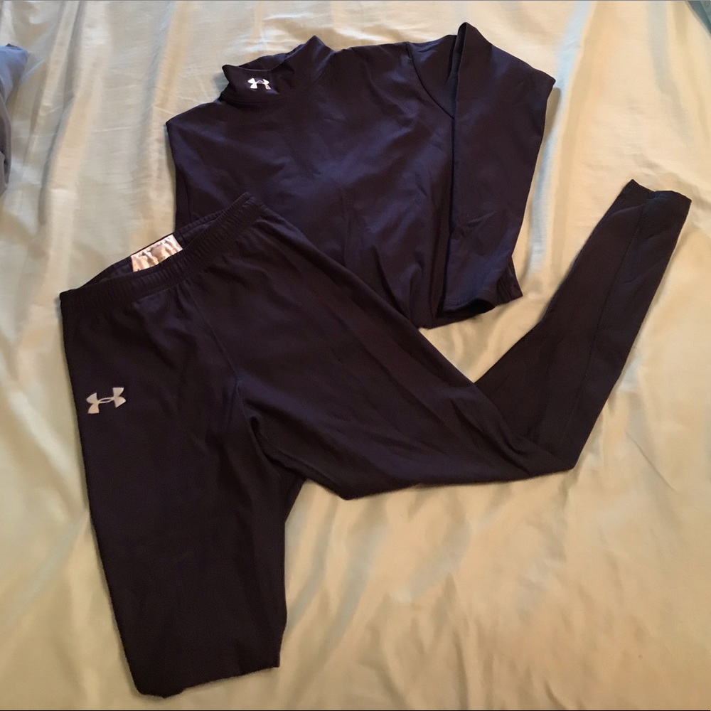 Navy Blue Under Armour Compression Bundle